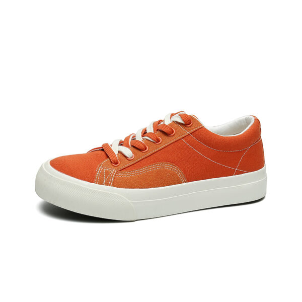 Low-top Canvas Sneakers Men Fashion Orange Skateboard Shoes Breathable Casual Flat Vulcanized Sneakers Men Canvas Shoes-dck818